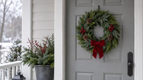 Из чего плетут живой рождественский венок и как выбрать готовый
