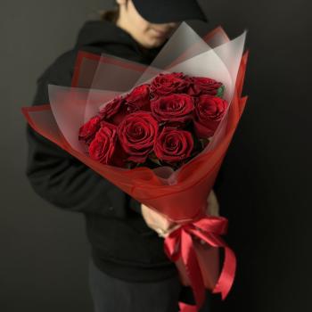 Красные эквадорские розы 40 см