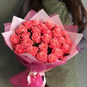 Розовые розы 50 см 25 шт. (Россия) articul  8140