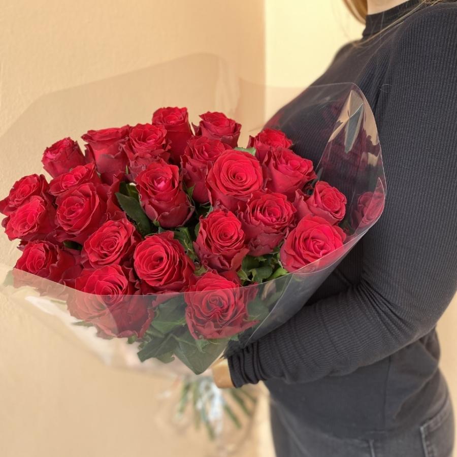 Красные эквадорские 50см розы