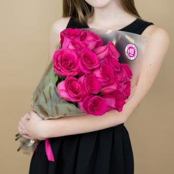 Букет из розовых роз 15 шт 40 см (Эквадор) (№: 2144)