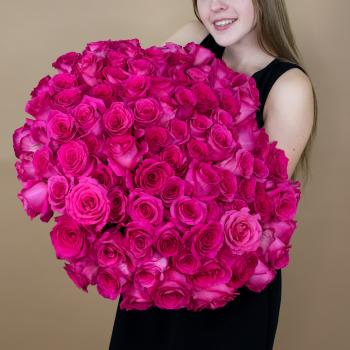 Букет из розовых роз 75 шт. (40 см) код товара  2156