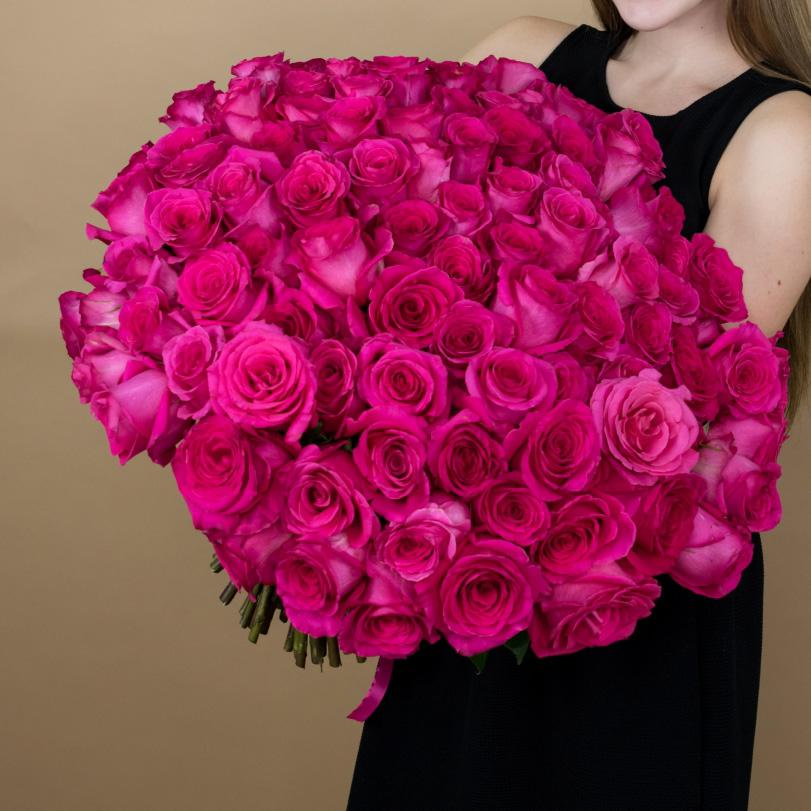 Моно-композиция из розовых роз 40 см