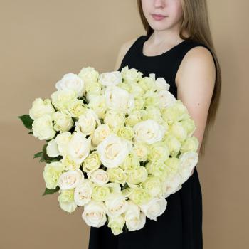 Букет из белых роз 101 шт 40 см (Эквадор) Артикул: 2220